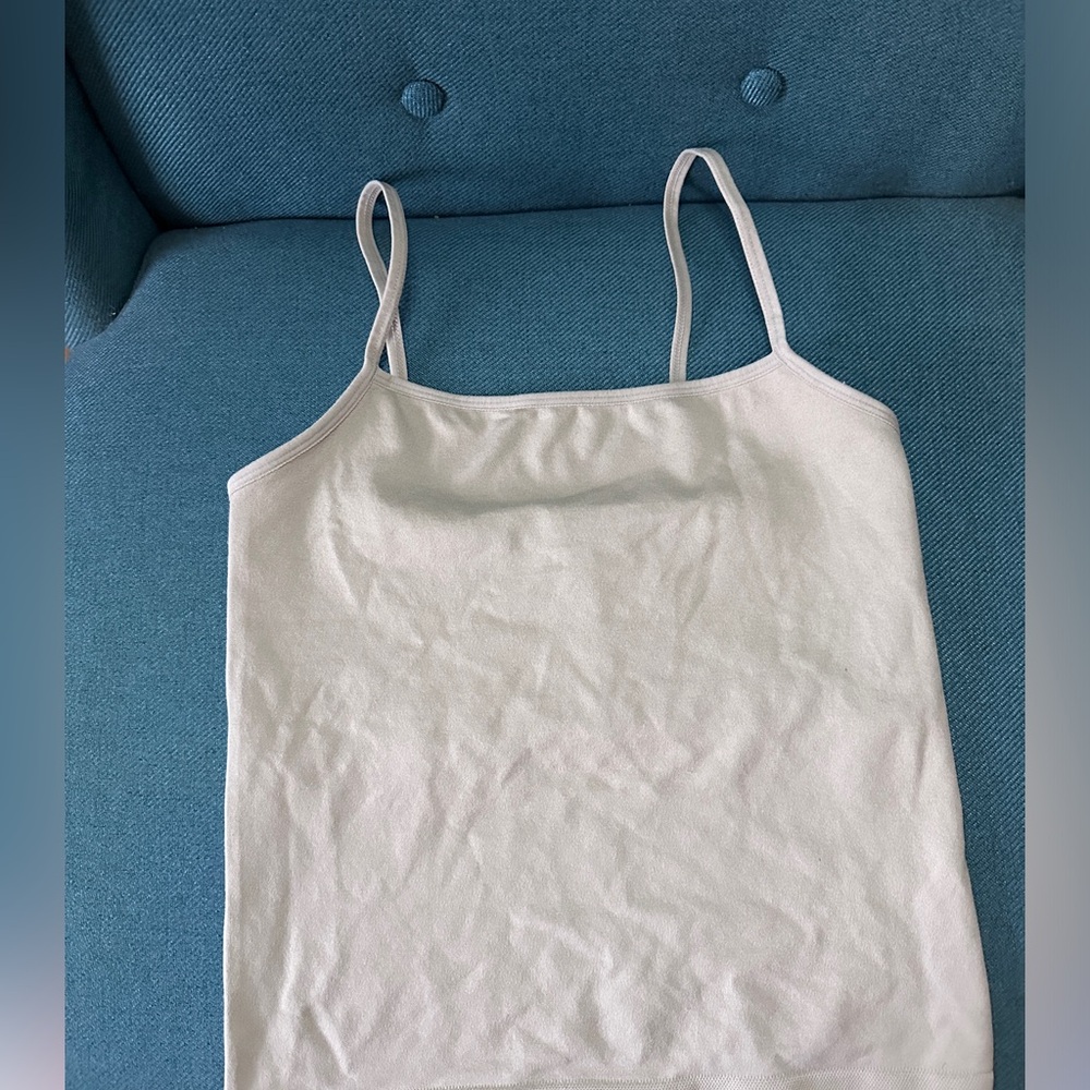 Tan Tank top w/ built in bra